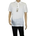 thumbnail image 2 of Mens Polo Shirt Slinky Sheer Short Sleeves Soft Touch Stacy Adams 57006 White, 2 of 6