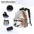 thumbnail image 5 of Picia Tropical Leaves Large Capacity Backpack Classic Style Backpack Casual Backpack Water-Resistant School Work Travel Outdoor Backpack, 5 of 8