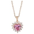 thumbnail image 1 of Collar con colgante, joyas, amatista para mujer, collares con colgantes en forma de corazón, 1 of 8