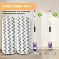 thumbnail image 2 of EEEkit 4Pcs Microfiber Mop Pads Fit for SwifferPowerMop, Washable Replacement Refills, 2 of 6