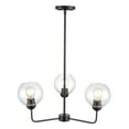 thumbnail image 4 of Atlas Lighting and Home 3-Light Clear Glass Globe Chandelier with Curved Rods - 23" - Bronze Finish, 4 of 7