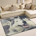 thumbnail image 2 of SKYSONIC Lightweight Carpet Mats Area Soft Rugs Floor Mat Rug Home Decoration for Kids Room Living Room 63 x 48 inches Smiling Husky, 2 of 6