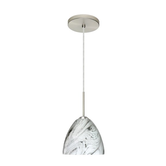 Besa Lighting - Sasha II-One Light Cord Pendant with Flat Canopy-6.3 Inches Wide