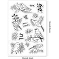 thumbnail image 2 of 1sheet Bird Clear Stamps Silicone Stamp Cards Spring Clear Stamps, 2 of 9