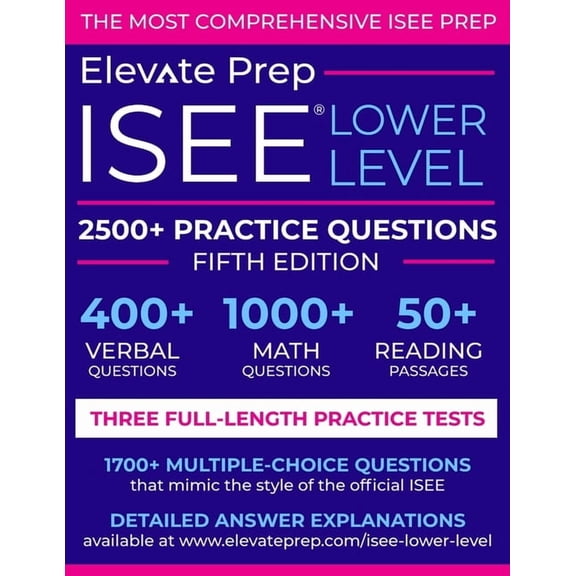 ISEE Lower Level: 2500  Practice Questions, (Paperback)