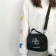thumbnail image 1 of Bolso de mensajero para damas, estampado de lona para damas, bolso de sobre lindo, bolso de hombro para estudiante de dibujos animados dulces para damas, negro ShuxiuWang 8390614787094, 1 of 1