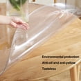 thumbnail image 3 of dianhelloya Clear PVC Round Table Protector Pad - 1.5mm Thick, Waterproof & Heat-Resistant (60/70/80/90/100cm), Non-Slip Dining Mat for Tables, Desks, Countertops, 3 of 8