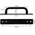 thumbnail image 3 of Heavy Duty Barn Door Handle, Comfortable Touch Sliding Door Pull Handles, Modern Design Stainless Steel Closet Cabinet Door Handles, Easy Installation for Interior Doors, Garden, 3 of 5