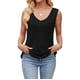 thumbnail image 1 of Camisetas Sin Mangas de Verano para Mujer, Camisetas Sin Mangas, Cuello en V, Ropa Informal Holgada, Conjuntos. Negro S, 1 of 10
