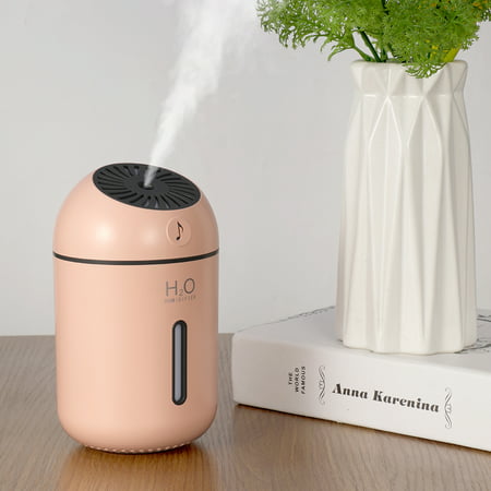 

Color Cool Mini Humidifier Usb Personal Desktop Humidifier Suitable for Cars Offices Bedrooms Etc. Auto-off 2 Spray Modes Ultra-quiet Pink