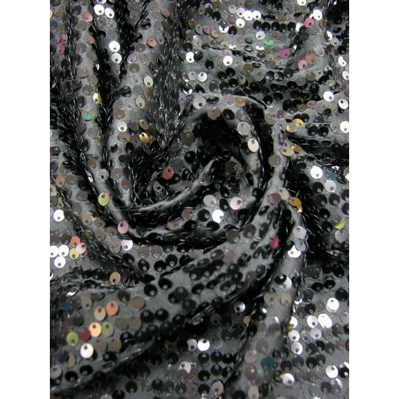 Polyester Spandex Single Span 5 mm Pailletes Sequins