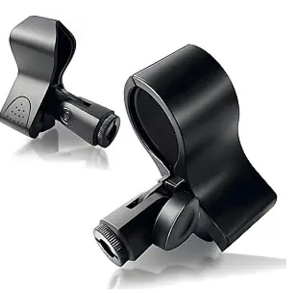 2 Pcs Microphone Clip, Adjustable Microphone Holder for Handheld and Large Diameter Microphones, Suitable for Stage, Church, and Studio