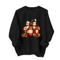 thumbnail image 2 of Molidfa Women’s Oversized Crew Neck Kawaii Ghost Pumpkin Halloween Long Sleeve Sweatshirt, 2 of 5