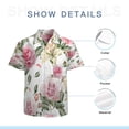 thumbnail image 7 of High Quality Hawaiian Shirts for Men Short Sleeve Aloha Beach Shirt Floral Summer Casual Button Down Shirts Blouses RFQT3W, 7 of 7