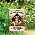 thumbnail image 4 of Rustic Dog Garden Flag 12x18 Inch Double Sided Paw Print Outdoor Welcome Yard Banner Decorative House Flag, 4 of 5