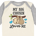 thumbnail image 4 of Inktastic My Big Cousin Loves Me with Sloth and Hearts Boys or Girls Long Sleeve Baby Bodysuit, 4 of 5