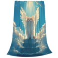 thumbnail image 2 of KLL Sunshine Cute Winged Cat Pattern Fleece Throw Blanket,Fleece Throw Blankets for Couch & Bed All Season Use-50"x40", 2 of 7