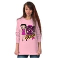thumbnail image 3 of Betty Boop Cancer Picked Wrong Diva Women's Long Sleeve T Shirt Brisco Brands 2X, 3 of 5