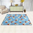 thumbnail image 3 of Coolnut Lightweight Soft Area Rugs 31x20 Inch, Baby Polar Bears with Gifts Floor Mat Doormat for for Rooms Entrance Hardwood Floor Living Room 2'7" x 1'8"） Nursery Rugs, 3 of 6