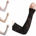 thumbnail image 3 of ZPAQI Lace Arm Sleeve Tattoo Cover Up Floral UV Protection Sleeves Elbow Protection, 3 of 12