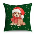 thumbnail image 1 of Fundas de almohada navideñas para sofá, cojines de 40/45/50cm con diseño de Papá Noel, renos de Navidad, decoración del hogar, 1 of 4