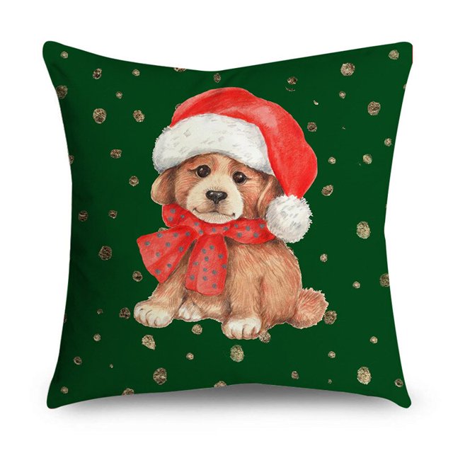 Fundas de almohada navideñas para sofá, cojines de 40/45/50cm con diseño de Papá Noel, renos de Navidad, decoración del hogar