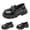 Gold, variant on YunPes Toddler & Big Girls Platform Loafers Patent Leather Slip On Dress Shoes Kids Soft Comftable Shoes for School & Formal Occasions