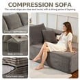 thumbnail image 4 of Cubente 108" Modular Sectional Sofa, Cloud Couch with 3 Deep Seat, Indoor Modern L-Shape Sofa Couch, Boneless Couch Compressed Sofa for Living Room Bedroom, 4 of 9