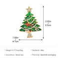 thumbnail image 4 of Christmas Ornaments for Tree,Christmas Tree Hanging Decoration,Christmas Decorations Indoor Farmhouse,Christmas Enamel Inlaid Diamond Christmas Tree Brooch Winter Coat Sweater Pin Accessories, 4 of 5