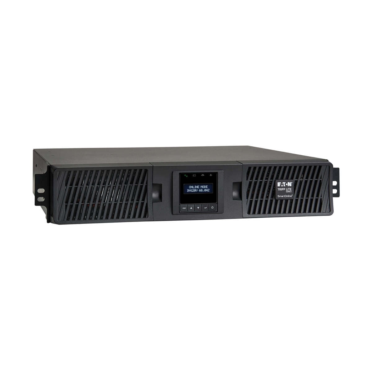 Tripp Lite 1500VA Smart Online UPS Battery Backup, 1300W Double Conversion, 2U Rackmount, LCD, USB, DB9, Extended Run Option (SU1500RTXLCD2U)