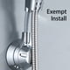 thumbnail image 2 of Ounissouiy Soporte Ventosa Soporte de montaje en pared ajustable Estante multifuncional de perforación simple Estable universal conveniente Accesorios de baño Galvanizar, 2 of 6