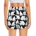 thumbnail image 4 of Goofa Cute Cartoon Polar Bear Printed Women 2 in 1 Running Shorts,Quick Dry Athletic Workout Shorts,High Waisted Athletic Shorts with Liner Pockets-X-Large, 4 of 9