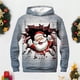 thumbnail image 2 of Sudadera con capucha de Papá Noel con estampado 3D divertido de moda para hombre, ropa informal de otoño nueva para Navidad, sudadera de gran tamaño, ropa unisex, 2 of 4