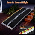 thumbnail image 3 of Portable Wheelchair Ramp, 5FT/6FT Aluminum Alloy Folding Ramp with Non-Slip Surface, Heavy Duty 600 lbs Capacity Mobility Aid for Home Steps, Doorways, Cars, 3 of 8