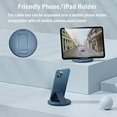 thumbnail image 5 of SHAR USB Adapter Kit (Blue) Cable Card, Multi-Type Charging Cable Case Converter USB C to Lightning Type C Micro Adapter Data Transfer Contains Card Slot for Traveling, Use as Phone Hol, 5 of 5