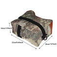 thumbnail image 3 of Sacs de sable pour repose-fusil avant et arrière vides, sac de sable pour banc de tir (camouflage marron), 3 of 4