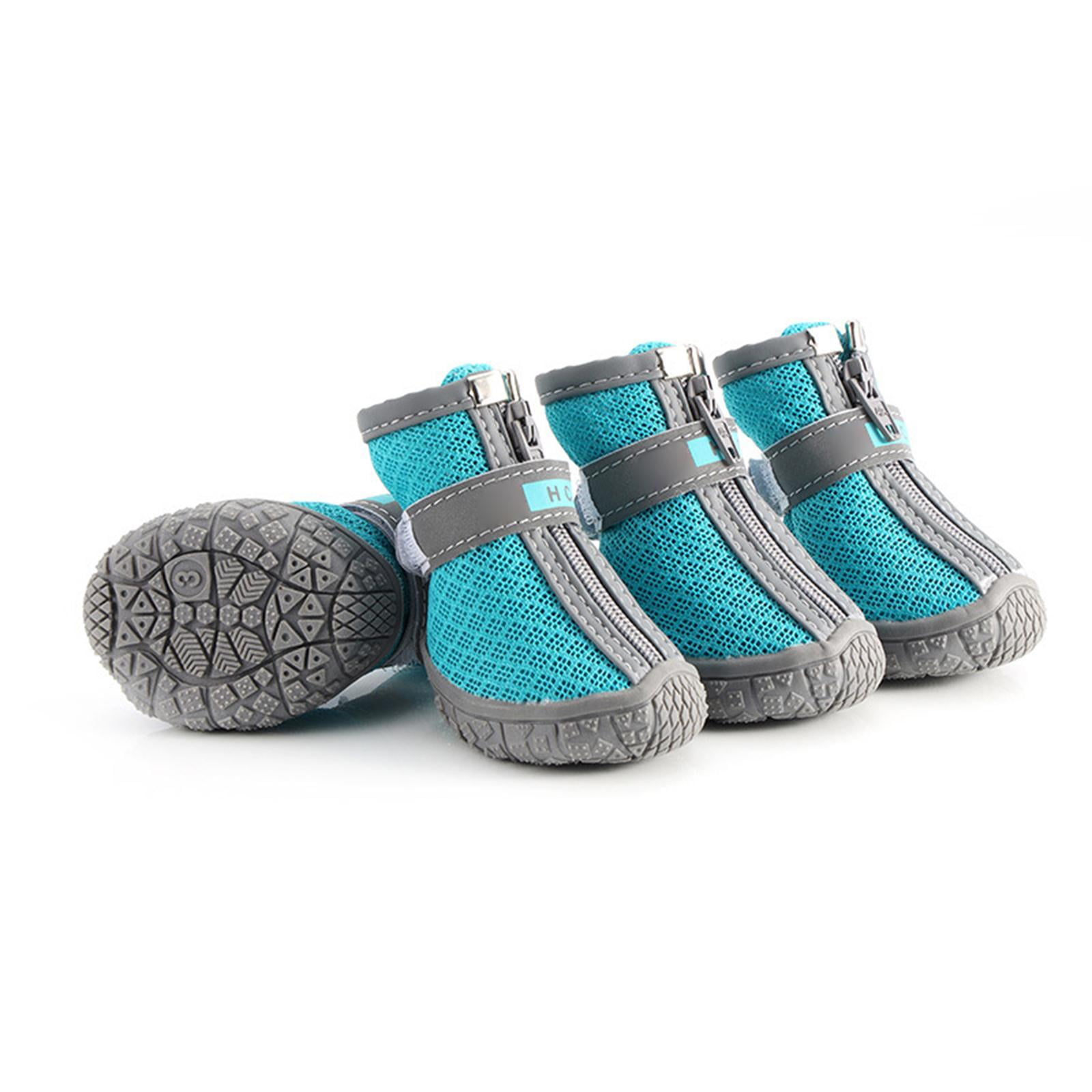 Fovien Set of Pet Waterproof Dog Boots, Rain and Snow Shoes Dog Paw