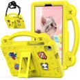 thumbnail image 1 of Allytech Galaxy Tab A7 Lite T220 Case with Shoulder Strap, Samsung Tab A 8.0 (2019) T290 Case for Kids, EVA Shockproof Handle Kickstand Case with DIY for Samsung T220 T225 T227 T290 T295, Yellow, 1 of 8