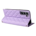 thumbnail image 6 of For Samsung Galaxy S21 FE Wallet Phone Case,PU Leather Folio Flip Kickstand,With Wrist Strap&Shoulder Strap,Card Slots,Shockproof Rugged Anti-fall Crossbody Phone Case Cover,Purple, 6 of 9
