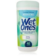 Playtex Wet Ones Sensitive Skin Hands Wipes, 40 Count Canister , 240 Count