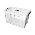 thumbnail image 1 of Cajas de almacenamiento transparentes multiusos para ropa de bebé, caja organizadora de almacenamiento de juguetes para oficina, edredón, libro, sala 80L Sunnimix Contenedor de cesta de almacenamiento, 1 of 8