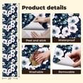 thumbnail image 4 of Peel and Stick Wallpaper Contact Paper floral watercolor style garden powder Anemone flower Self Adhesive and Removable 24in x 118in, 4 of 8