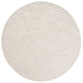 thumbnail image 3 of Safavieh Abstract Delia Distressed Wool Area Rug, Ivory/Brown, 6' x 6' Round, 3 of 12