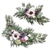 thumbnail image 4 of Guirnalda Floral Artificial Gloria Boda Rústica Violeta Corona colgante de puerta delantera, 4 of 9
