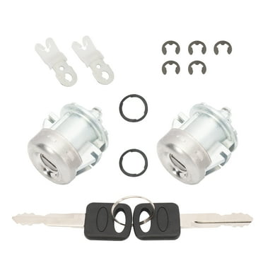KASturrboo Door Lock Cylinder With Key Set Fit for Ford F150 1997-2011 F250 1997-1999 F350 Super Duty 1998-2016 Front Door Key & Cylinders 7C3Z1521990A