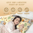 thumbnail image 4 of Lsque Happy Summer With Gnome Body Pillow Case Cover,Ultra-Soft Microfiber Bed Pillow Cases 20x54 inches,Elegant Bedding,Breathable Durable Pillow Cover with Envelope Closure, 4 of 8