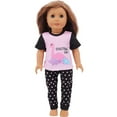 thumbnail image 3 of AmaMary 10 Pcs American Doll Clothes, Fits 18 inch Dolls, Summer Short Sleeve and Pants Outfit for 45cm Dolls, 3 of 6