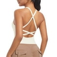thumbnail image 5 of ZyeKqe Workout Tank Tops for Women Sleeveless Crisscross Back Athletic Shirts Deep V Neck Stretchy Slim Fitted Yoga Top, 5 of 6