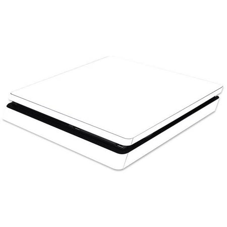 MightySkins SOPS4SL-Solid White Skin Compatible with Sony PS4 Slim Console - Solid White