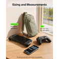 thumbnail image 5 of Gaming Nintendo Switch 2 Carrying Case, Sling Crossbody Travel Bag, Fits Up to 2 Pro Controllers with 10 Game Cartridge Slots, Soft Interior & Lightweight Protective Gaming Pouch - Olive, 5 of 10
